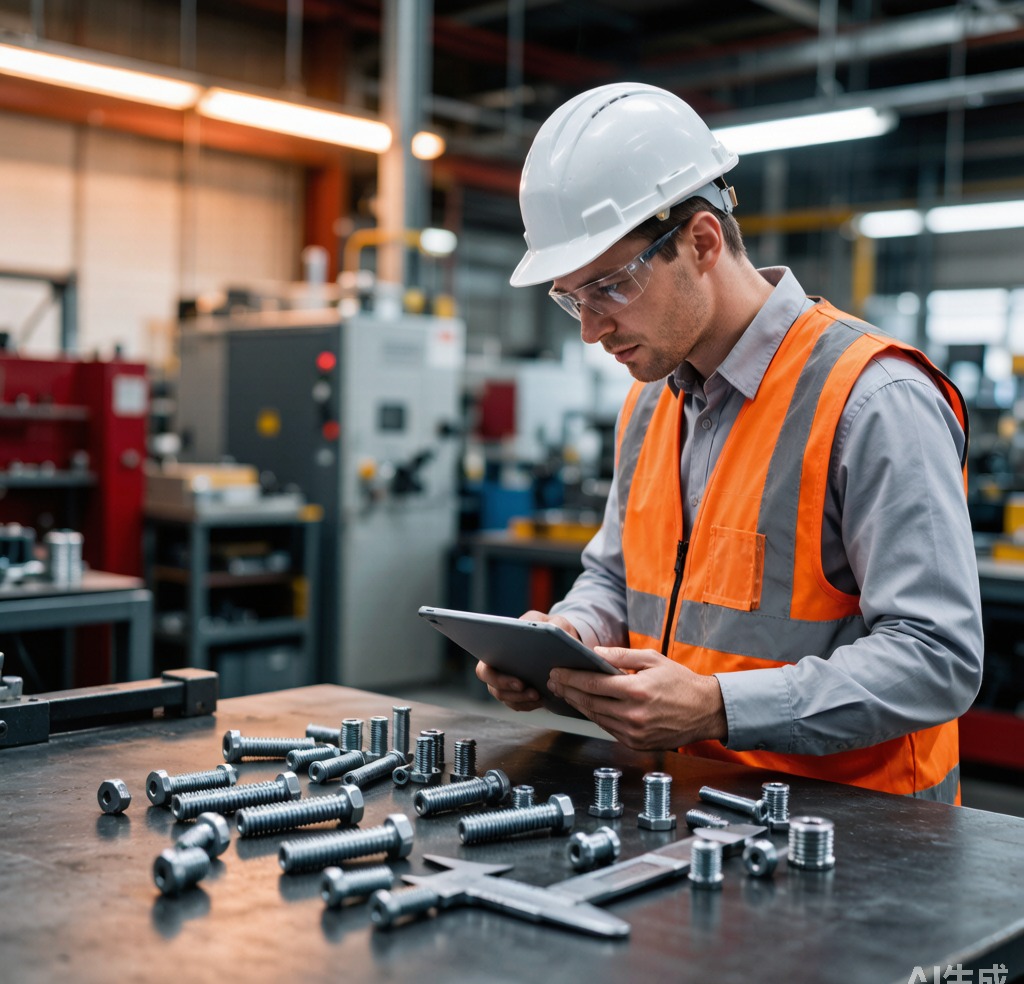 Engineer providing fastener consultation